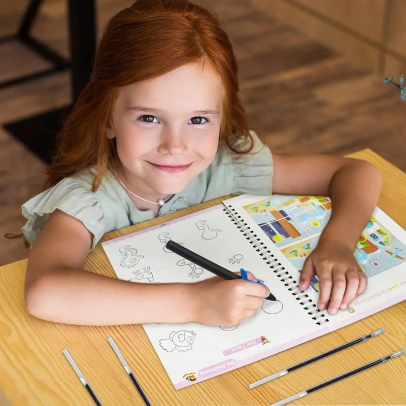 Cahier Magique d’Écriture – Apprentissage Réutilisable