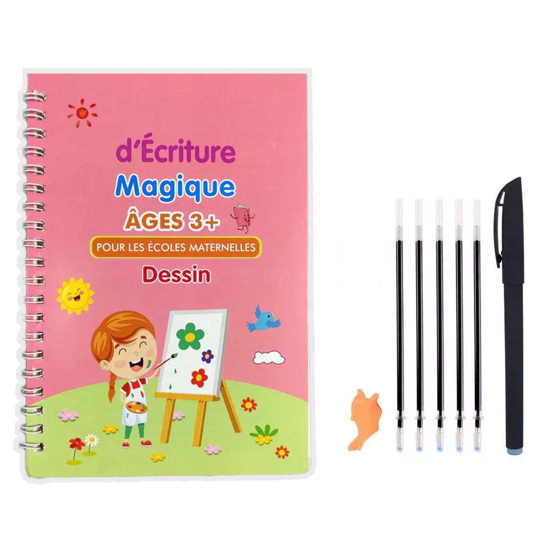 Cahier Magique d’Écriture – Apprentissage Réutilisable