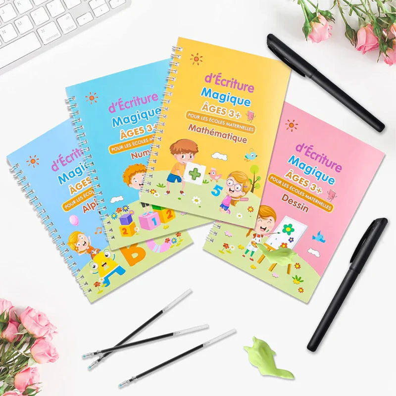 Cahier Magique d’Écriture – Apprentissage Réutilisable