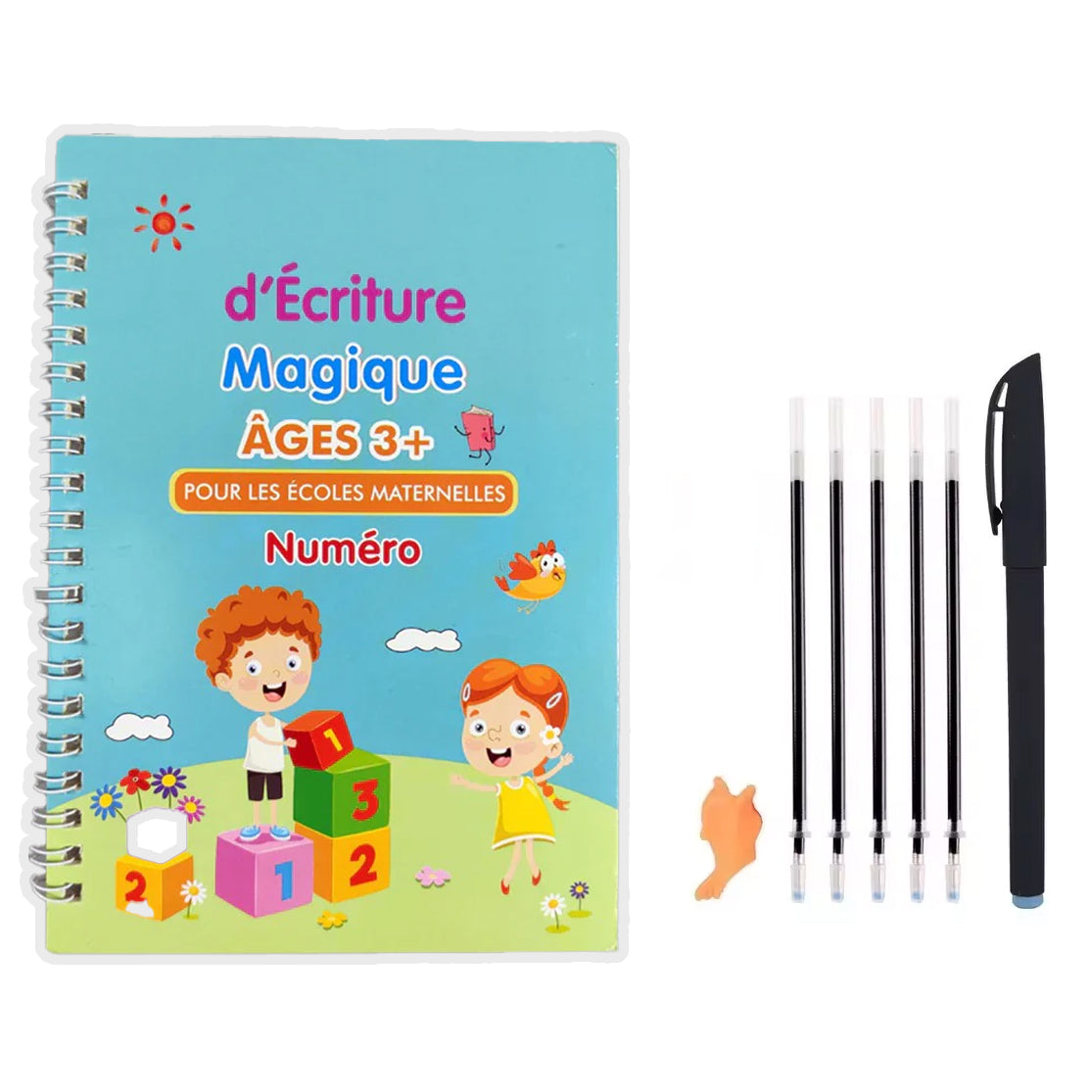 Cahier Magique d’Écriture – Apprentissage Réutilisable