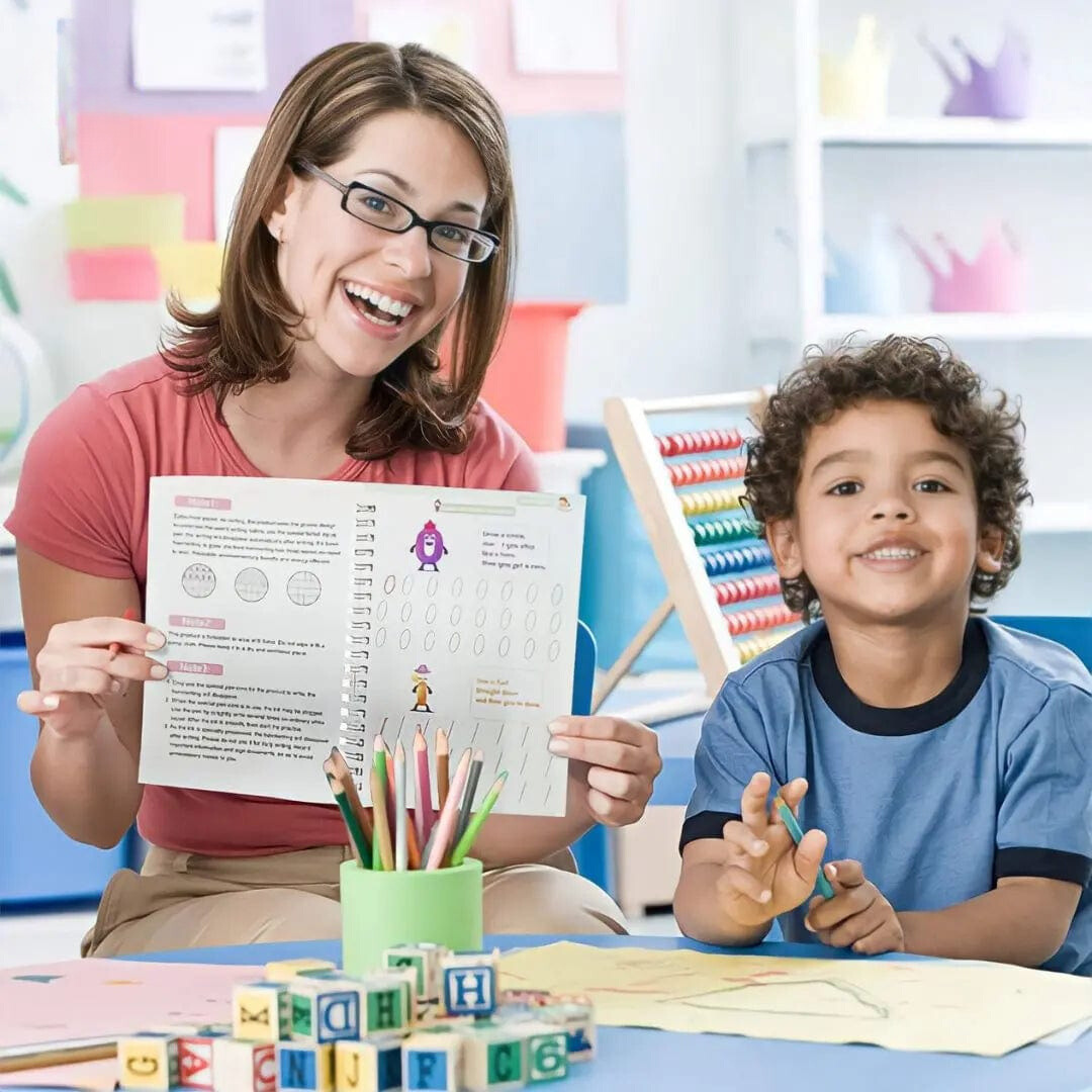Cahier Magique d’Écriture – Apprentissage Réutilisable